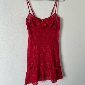 innersecrets red lingerie dress